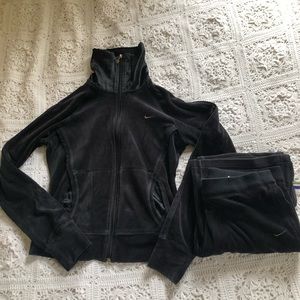 Nike velour tracksuit